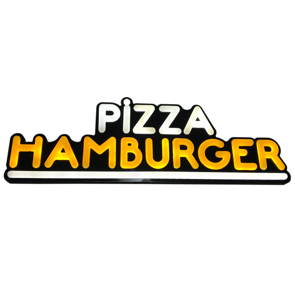 PİZZA HAMBURGER 01 LEON TABELA