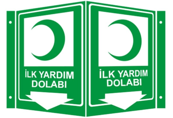 İlk Yardım Dolabı Panoromik Levha 35 x 56 cm