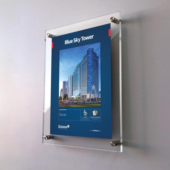 70 X 100 Çerçeve Pleksi Çerçeve Resim İlan Çerçevesi