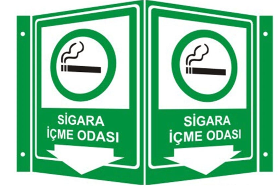 Sigara İçme Odası Panoramik Levha 35 x 56 cm